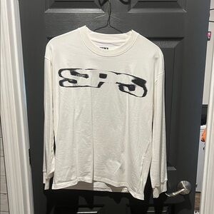 SP5DER Long sleeve White Tee